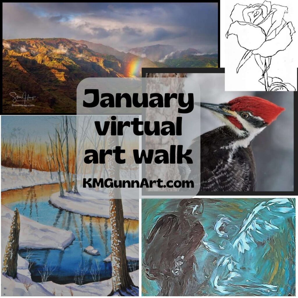 January virtual art walk preview image